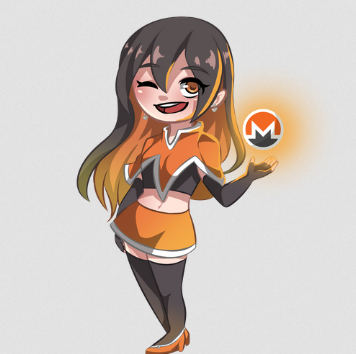 'Cute Monero chan' drawing