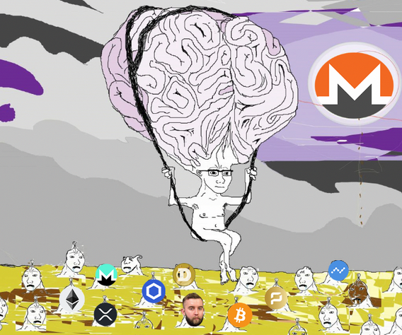 'Big brain Monero' meme