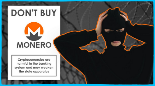 'Don't buy Monero' graphic